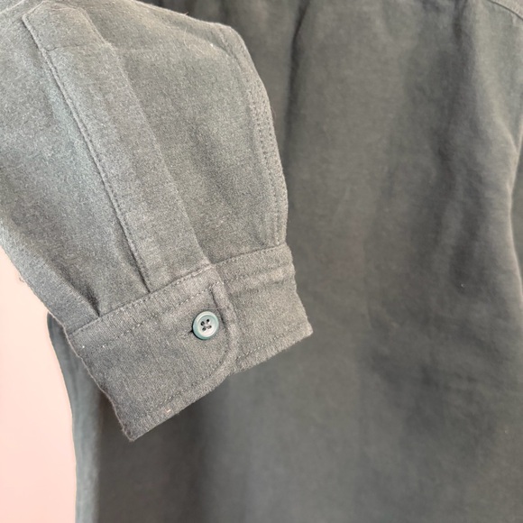 J Crew Oarsman Heavyweight Chamois Workshirt Button Up Green Men Size XL Cotton - Picture 7 of 8